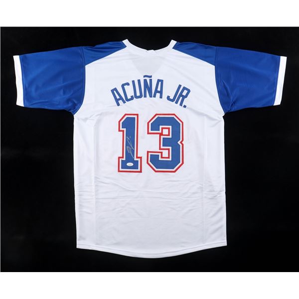 RONALD ACUNA JR SIGNED ATLANTA BRAVES JERSEY - JSA