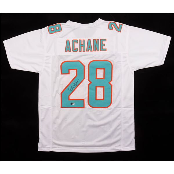 DE'VON ACHANE SIGNED FOOTBALL JERSEY - BECKETT COA