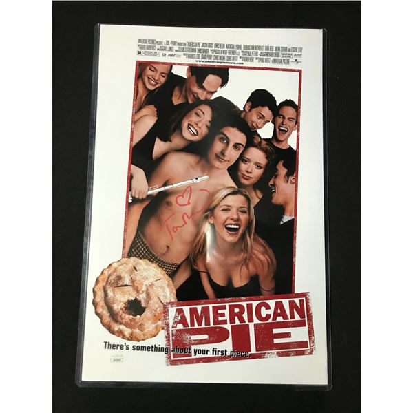 TARA REID SIGNED AMERICAN PIE 11 X 18  - JSA COA