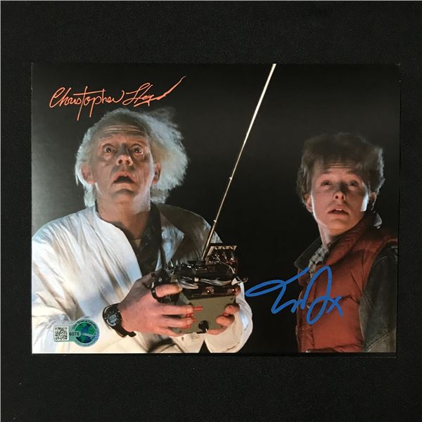 CHRISTOPHER LLOYD SIGNED DOC BROWN BACK TO THE FUTURE 8X10 - WWOC COA