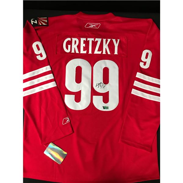 WAYNE GRETZKY SIGNED PHOENIX COYOTES CUSTOM JERSEY - ACE COA