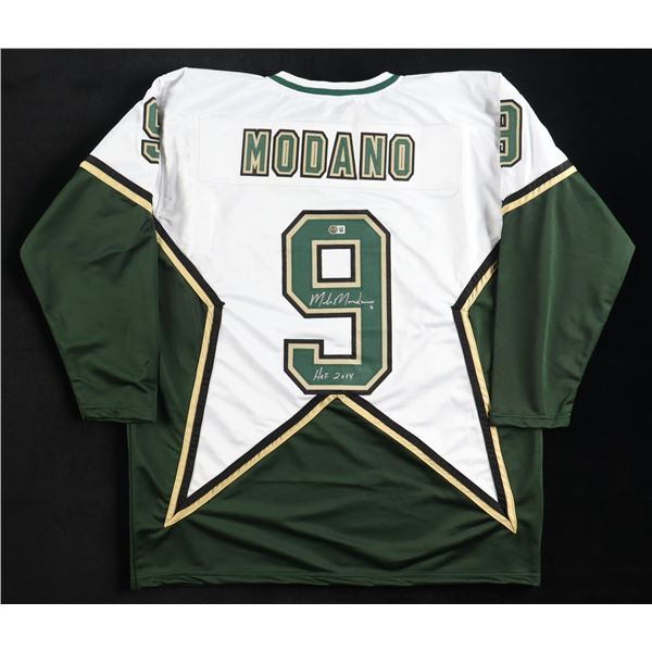 MIKE MODANO SIGNED DALLAS STARS HOCKEY JERSEY - BECKETT COA