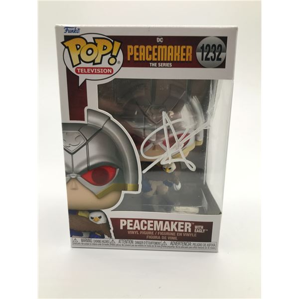 John Cena SIGNED PEACEMAKER FUNKO POP - WWOC COA