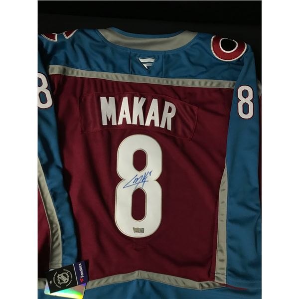 CALE MAKAR SIGNED COLORADO AVALANCHE CUSTOM JERSEY - ACE COA