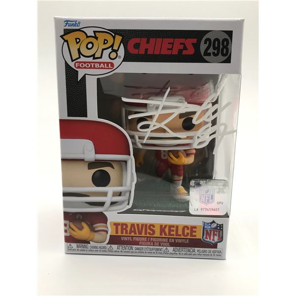 TRAVIS KELCE SIGNED FUNKO POP - ACE COA