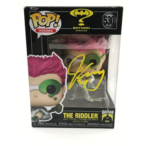 Jim Carrey SIGNED THE RIDDLER FUNKO POP - KB COA