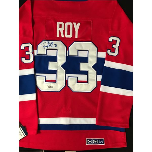 PATRICK ROY SIGNED MONTREAL CANADIENS CUSTOM JERSEY - ACE COA