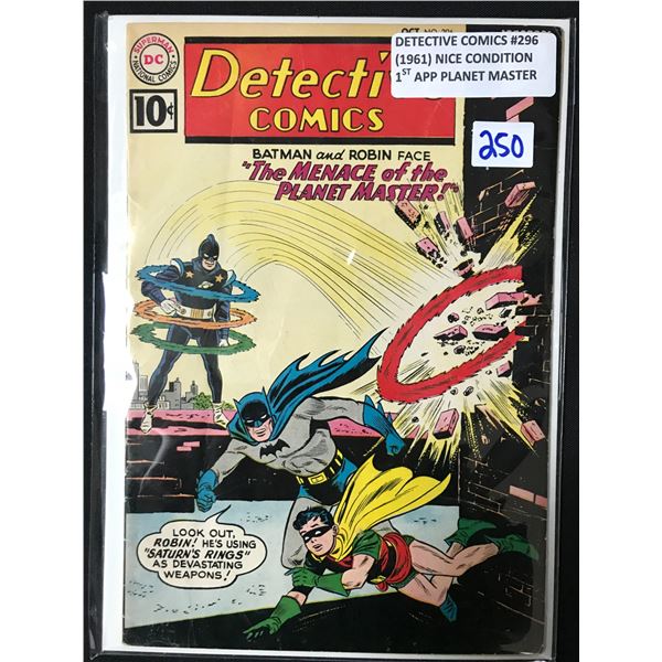 DETECTIVE COMICS #296 (1961) 1ST APP PLANET MASTER - DC COMICS