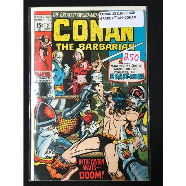 CONAN THE BARBARIAN #2 (1970) 2ND APP CONAN - MARVEL COMICS