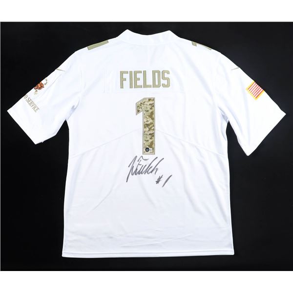 JUSTIN FIELDS SIGNED BEARS JERSEY - BECKETT COA