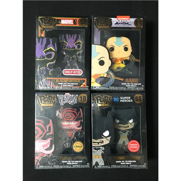 LOT OF 4 SEALED FUNKO PINS