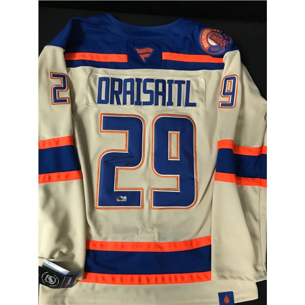 LEON DRAISAITL SIGNED EDMONTON OILERS CUSTOM JERSEY - ACE COA