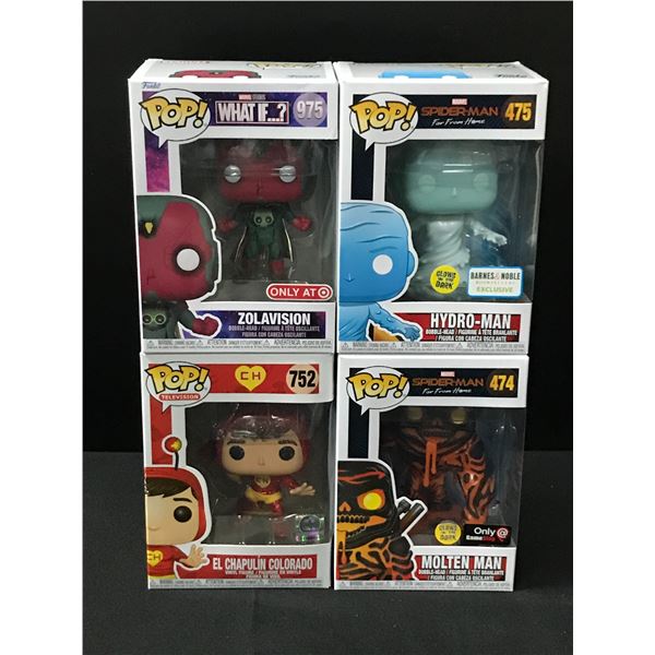 LOT OF 4 FUNKO POPS IN ORIGINAL PACKAGING