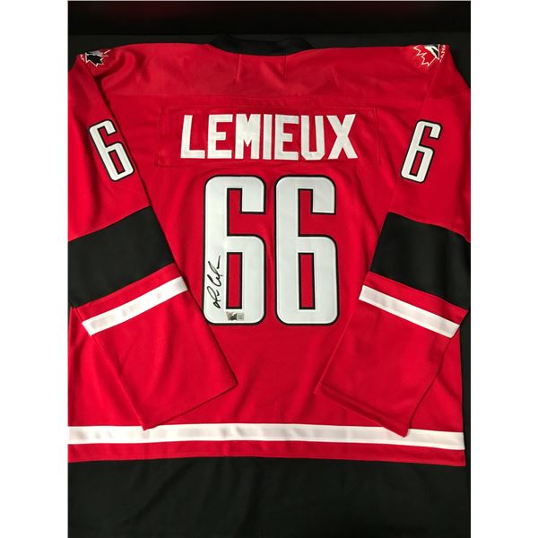 MARIO LEMIEUX SIGNED CANADA CUSTOM JERSEY - ACE COA