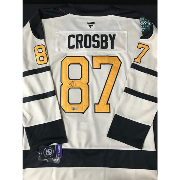 SIDNEY CROSBY SIGNED PITTSBURGH PENGUINS CUSTOM JERSEY - ACE COA