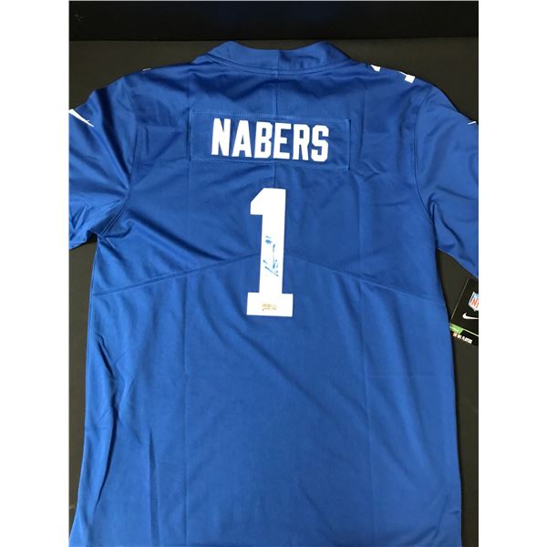 MALIK NABERS SIGNED NEW YORK GIANTS CUSTOM JERSEY - ACE COA