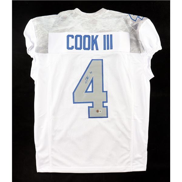 JAMES COOK III SIGNED FOOTBALL JERSEY - BECKETT COA