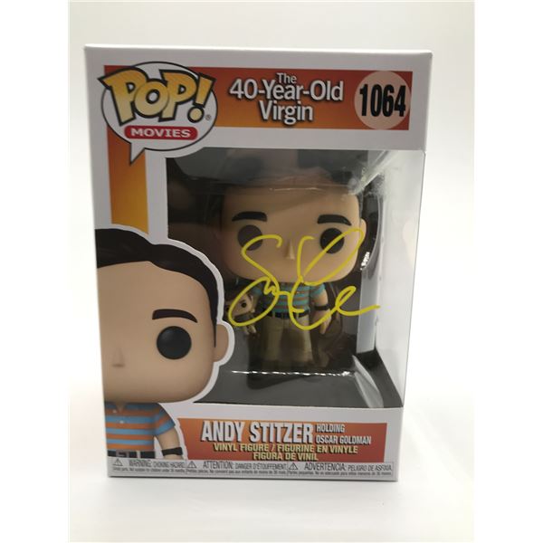 STEVE CAROLL SIGNED 40 YEAR OLD VIRGIN FUNKO POP - KB COA