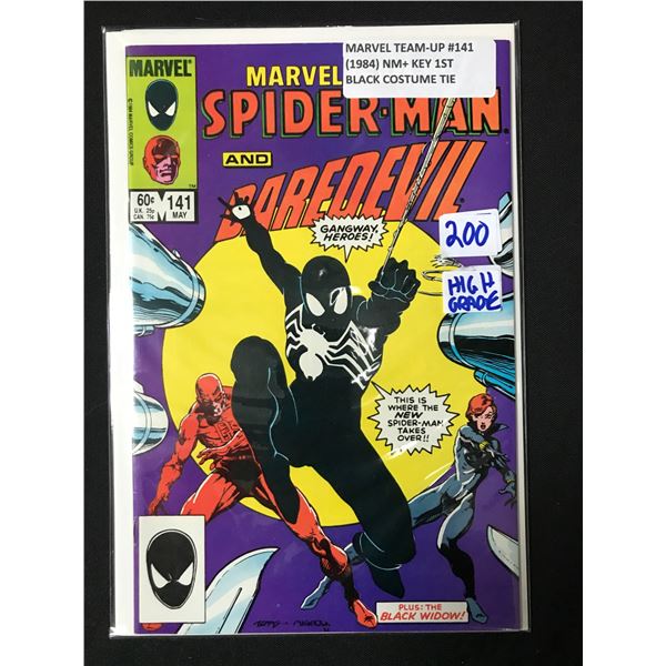 MARVEL TEAM UP #141 (1984) 1ST BLACK COSTUME TIE - MARVEL COMICS