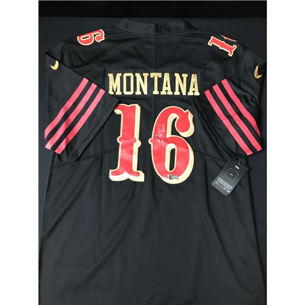 JOE MONTANA SIGNED CUSTOM FOOTBALL JERSEY - ACE COA