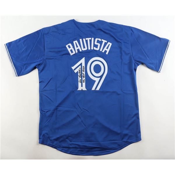 JOSE BAUTISTA SIGNED TORONTO BLUE JAYS JERSEY - JSA COA