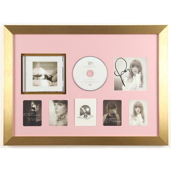 TAYLOR SWIft SIGNED PRESENTATION PIECE - PSA COA