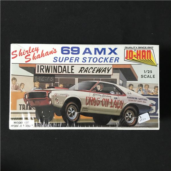 SEALED JO-HAN SHIRLEY SHAHAN'S 69 AMX SUPER STOCKER 1/25 SCALE MODEL KIT IN ORIGINAL PACKAGING