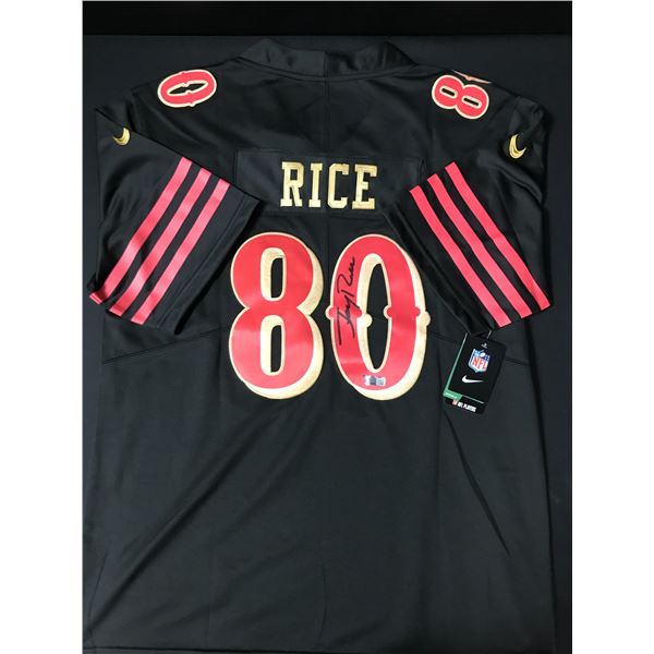 JERRY RICE SIGNED San Francisco 49ERS CUSTOM JERSEY - ACE COA