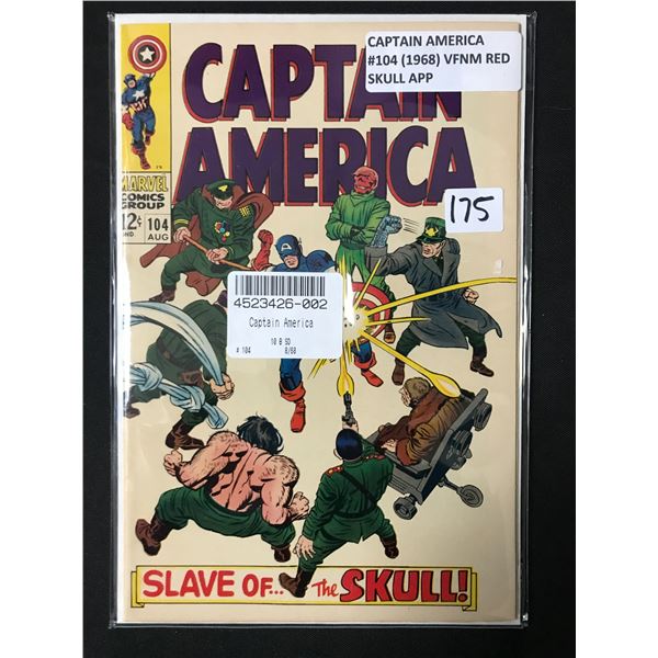 Captain America #104 (1968) VFNM RED SKULL APP - MARVEL COMICS
