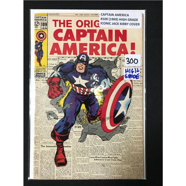 Captain America #109 (1969) HIGH GRADE - MARVEL COMICS