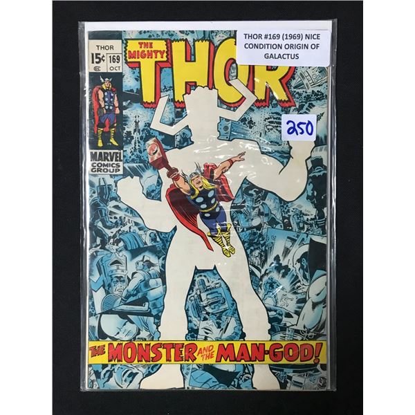 THOR #169 (1969) NICE CONDITION ORIGIN OF GALACTUS - MARVEL COMICS