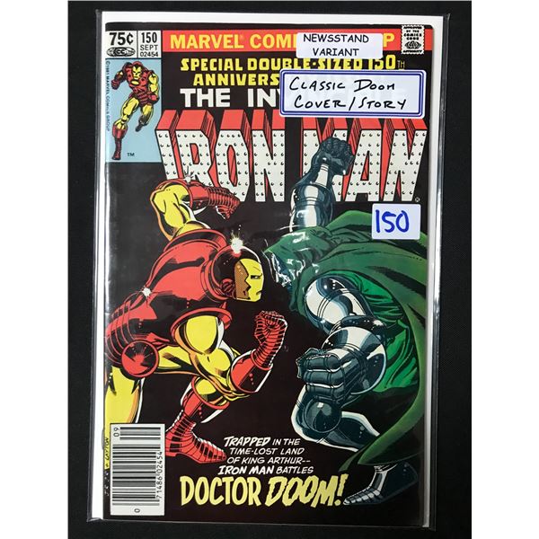 IRON MAN #150 NEWSSTAND VARIANT - MARVEL COMICS