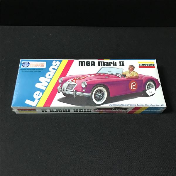 UNBUILT  LINDBERG LE MANS MGA MARK II MODEL KIT IN ORIGINAL PACKAGING