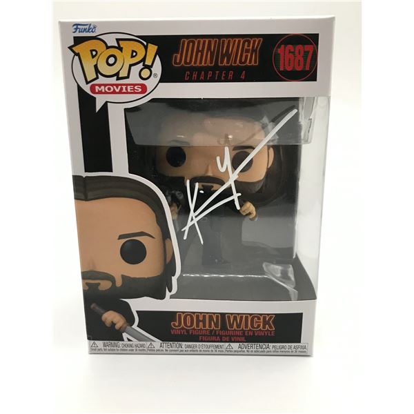 KEANU REEVES SIGNED JOHN WICK FUNKO POP - KB COA