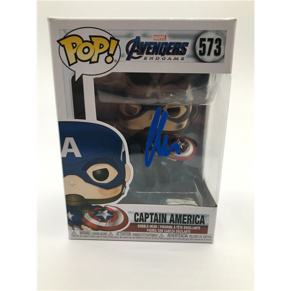 Chris Evans SIGNED Captain America FUNKO POP - KB COA