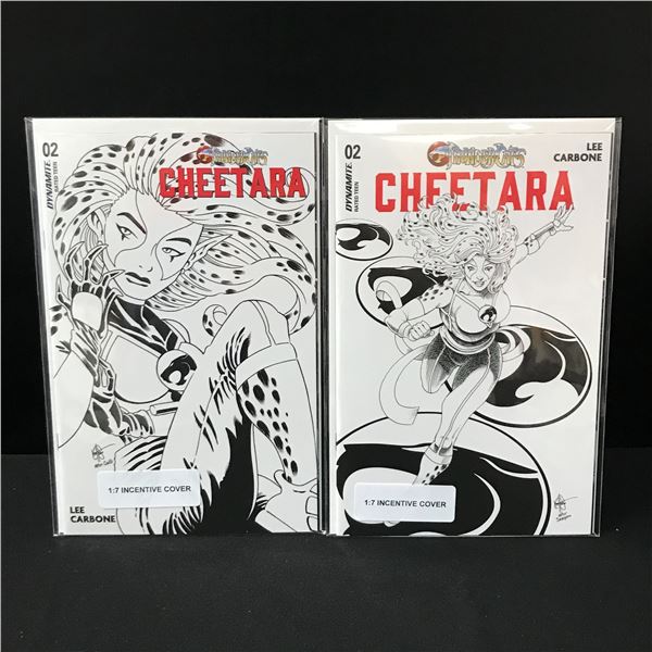 LOT OF 2 THUNDERCATS CHEETARA #2 COMICS 1:7 VARIANTS - DYNAMITE