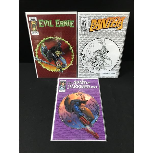 LOT OF 3 MIXED TITLE COMICS - DYNAMITE