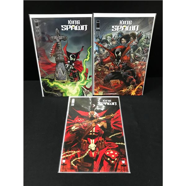 LOT OF 3 KING SPAWN #1 COMICS - IMAGE