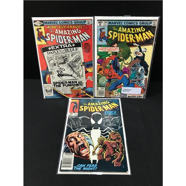 LOT OF 3 AMAZING SPIDERMAN COMICS - MARVEL COMICS