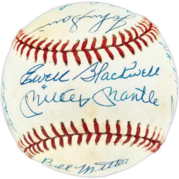 1953 New York Yankees World Series Champs SIGNED Baseball With 16 Signatures (Mickey Mantle) Beckett