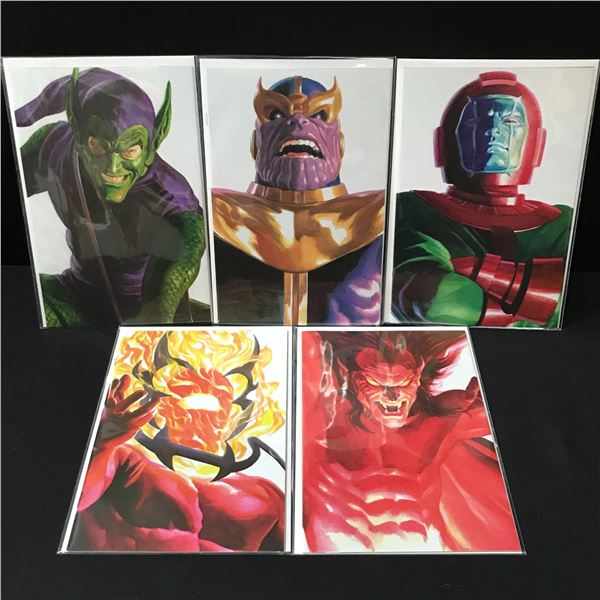 LOT OF 5 ALEX ROSS VARIANT COVER COMICS