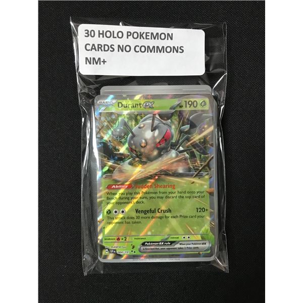 30 HOLO POKEMON CARDS NM+ NO COMMON