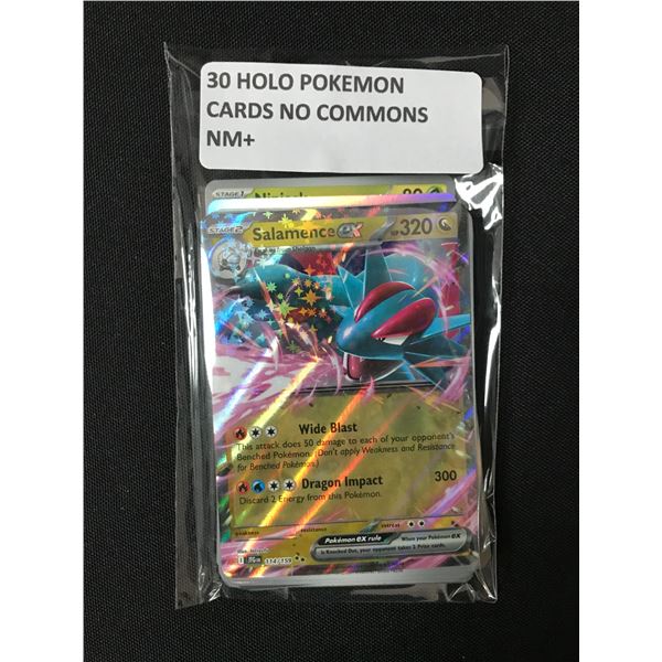 30 HOLO POKEMON CARDS NM+ NO COMMON