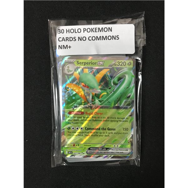 30 HOLO POKEMON CARDS NM+ NO COMMON