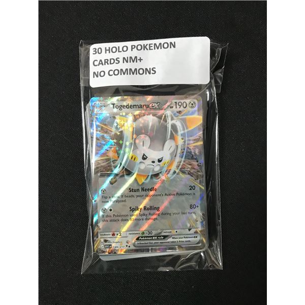 30 HOLO POKEMON CARDS NM+ NO COMMON