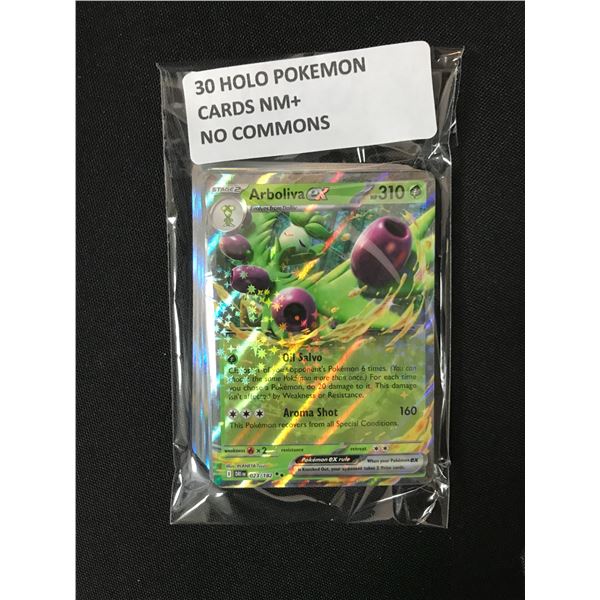 30 HOLO POKEMON CARDS NM+ NO COMMON