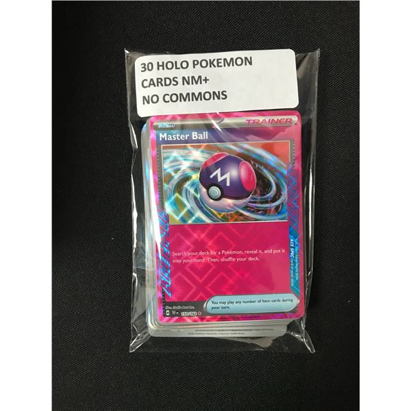 30 HOLO POKEMON CARDS NM+ NO COMMON