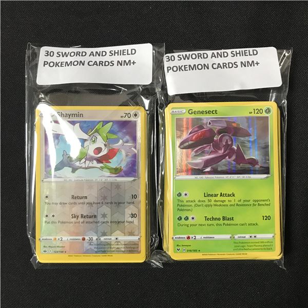 LOT OF 2 X 30 EVOLVING SKIES POKEMON CARDS NM+