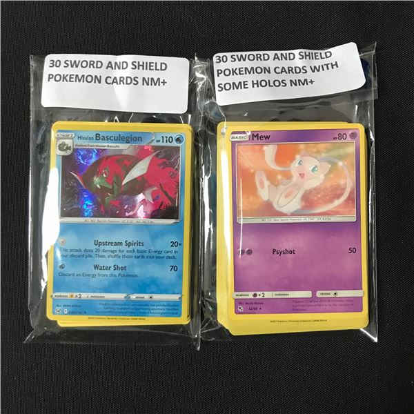 LOT OF 2 X 30 EVOLVING SKIES POKEMON CARDS NM+