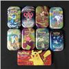 Image 1 : LOT OF 9 POKEMON TINS - BULK
